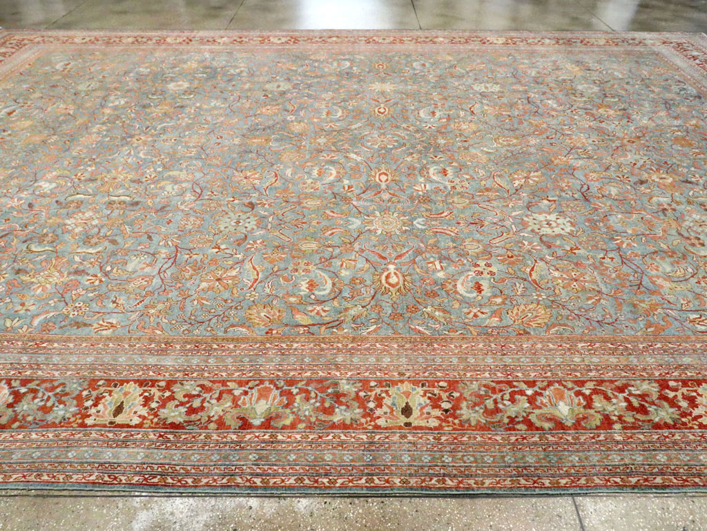 Antique Persian Mahal Oversize Carpet, No.24166 - Gsblank