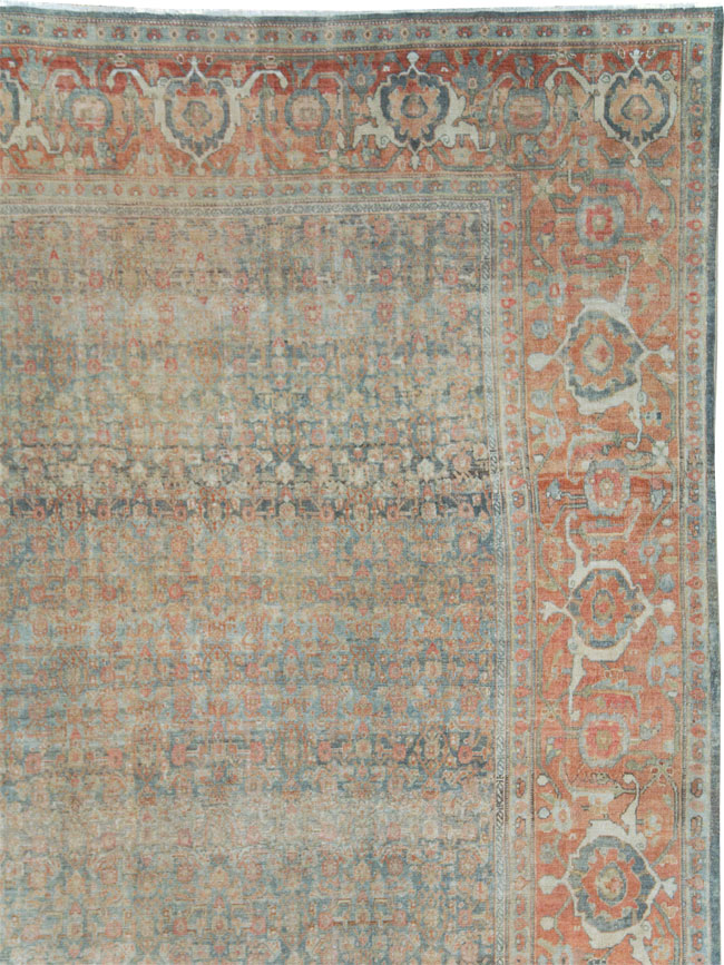 Antique Persian Senneh Malayer Oversize Carpet, No.24173 - Gsblank