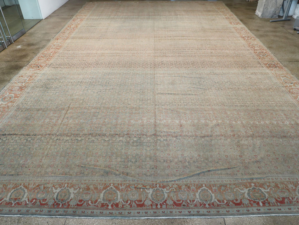 Antique Persian Senneh Malayer Oversize Carpet, No.24173 - Gsblank