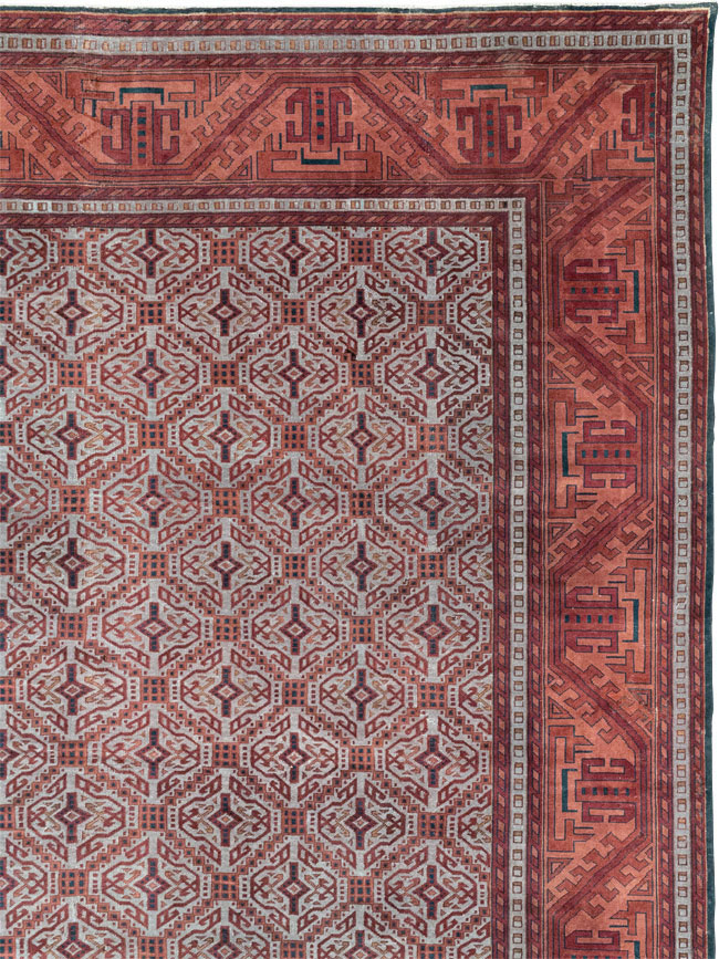 Antique Indian Lahore Oversize Carpet, No.24177 - Gsblank