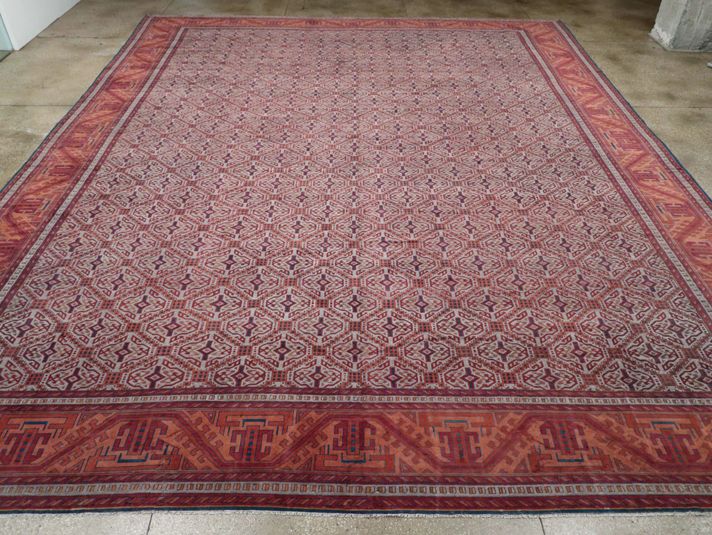 Antique Indian Lahore Oversize Carpet, No.24177 - Gsblank