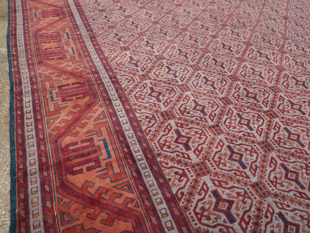 Antique Indian Lahore Oversize Carpet, No.24177 - Gsblank