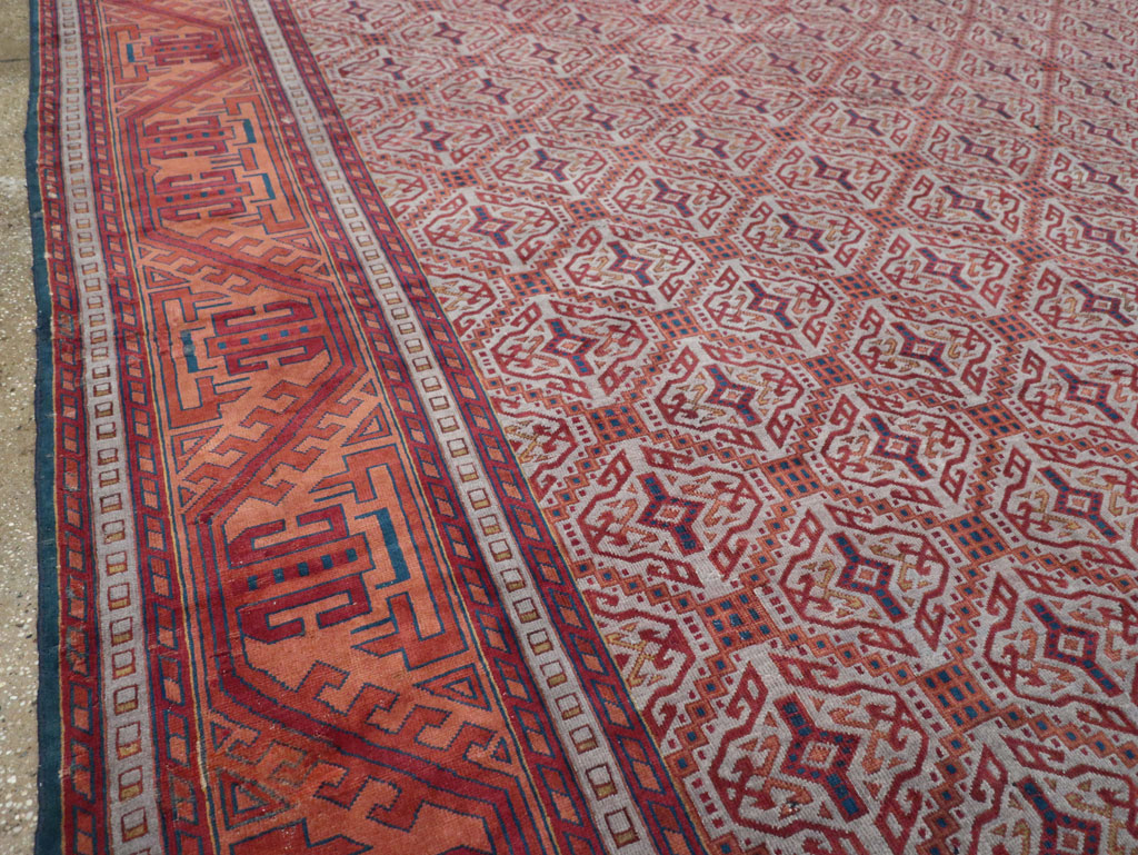 Antique Indian Lahore Oversize Carpet, No.24177 - Gsblank