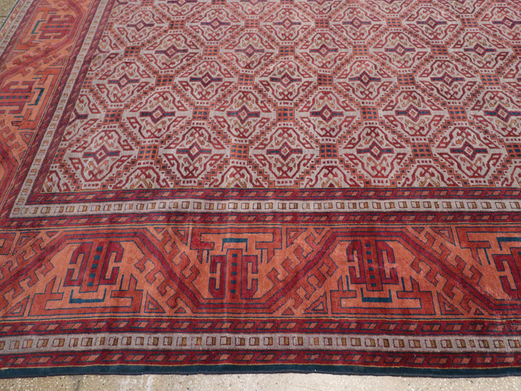 Antique Indian Lahore Oversize Carpet, No.24177 - Gsblank