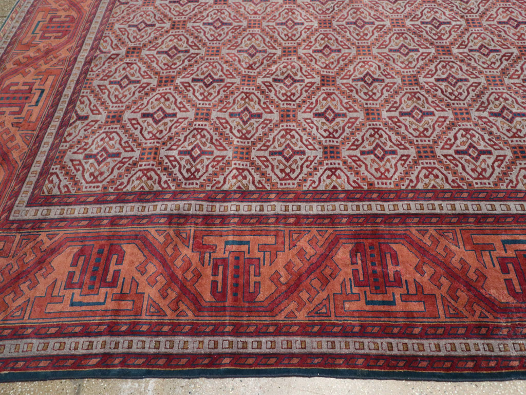 Antique Indian Lahore Oversize Carpet, No.24177 - Gsblank
