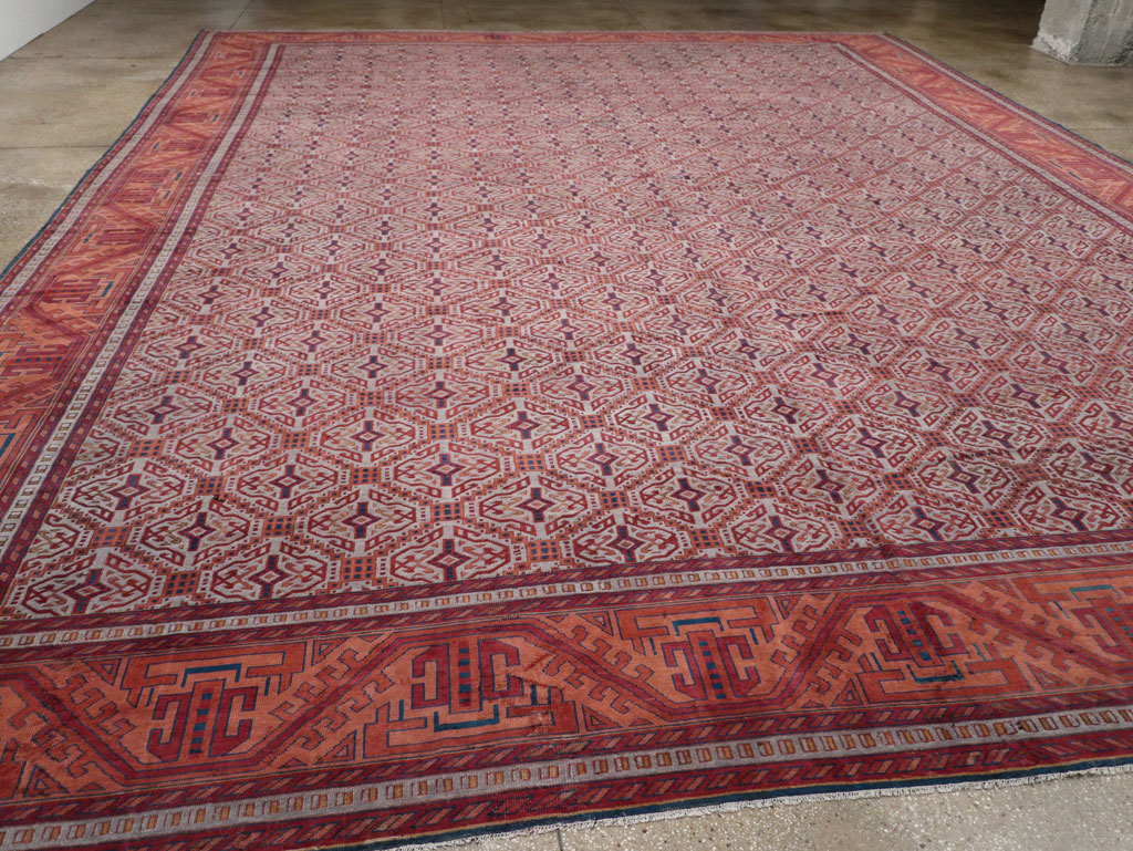 Antique Indian Lahore Oversize Carpet, No.24177 - Gsblank