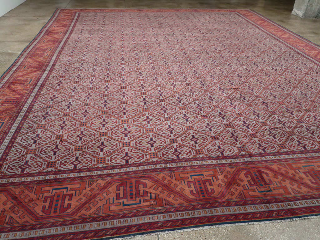 Antique Indian Lahore Oversize Carpet, No.24177 - Gsblank