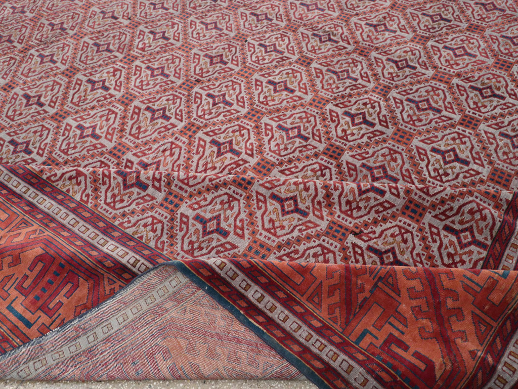 Antique Indian Lahore Oversize Carpet, No.24177 - Gsblank