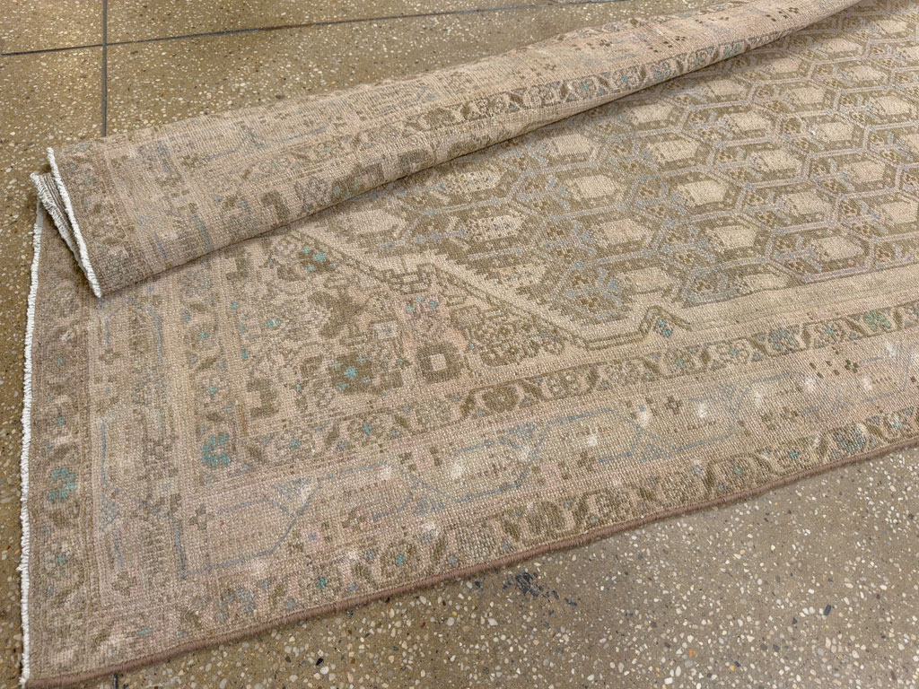 Vintage Persian Tabriz Long Runner, No.24187 - Gsblank