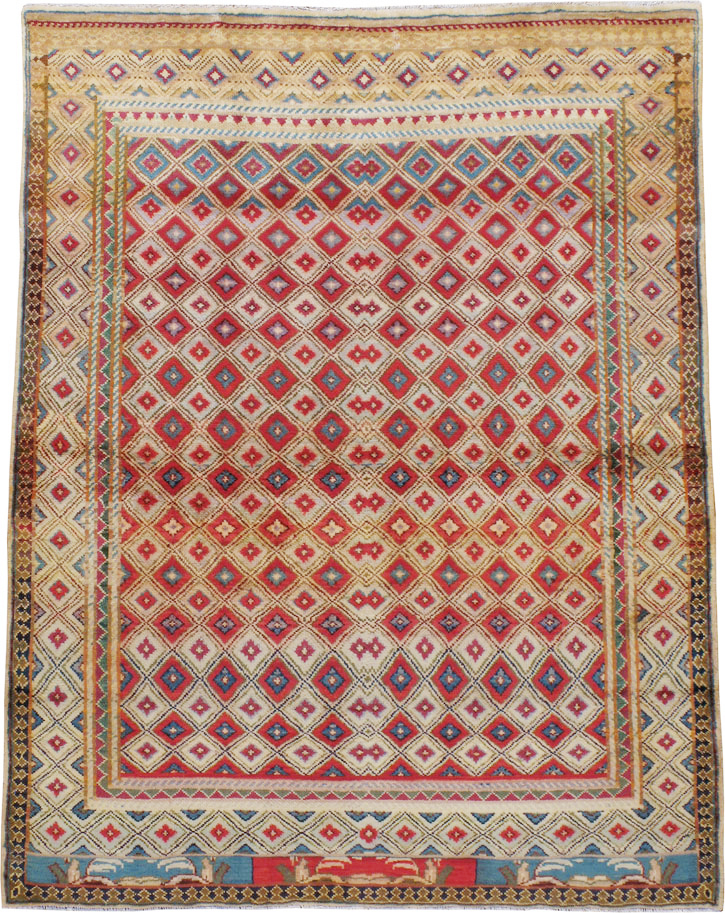Vintage Persian Kashan Rug, No.24191 - Gsblank