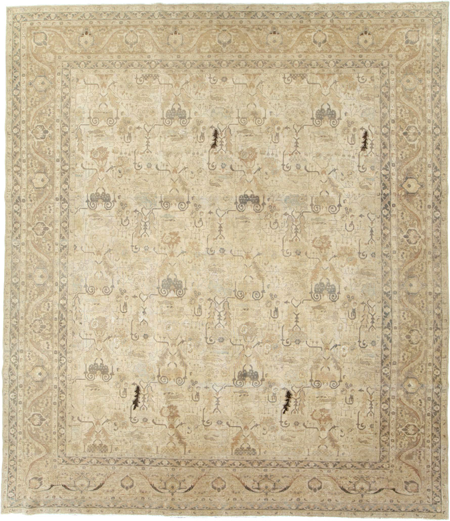 Antique Persian Tabriz Carpet, No.24192 - Gsblank