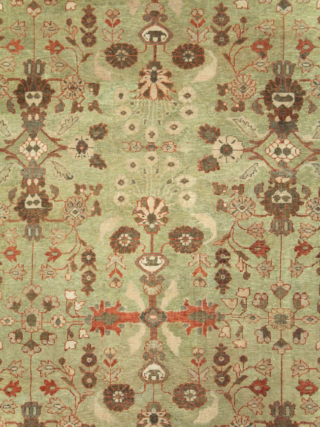 Antique Persian Mahal Oversize Carpet, No.24196 - Gsblank