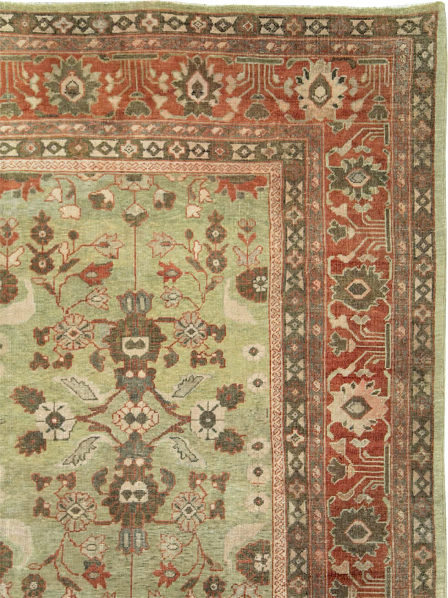 Antique Persian Mahal Oversize Carpet, No.24196 - Gsblank