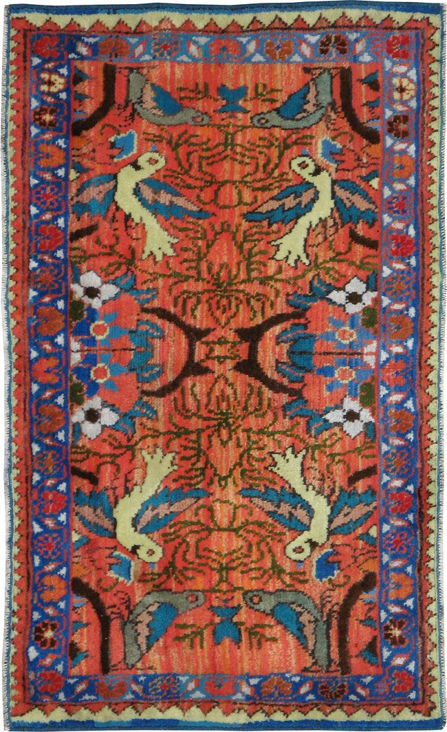 Vintage Persian Tabriz Pictorial Rug (Pair: 1 of 2), No.24198 - Gsblank