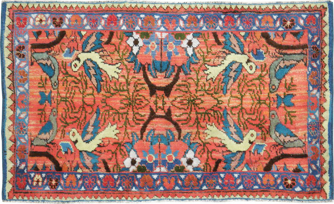 Vintage Persian Tabriz Pictorial Rug (Pair: 1 of 2), No.24198 - Gsblank