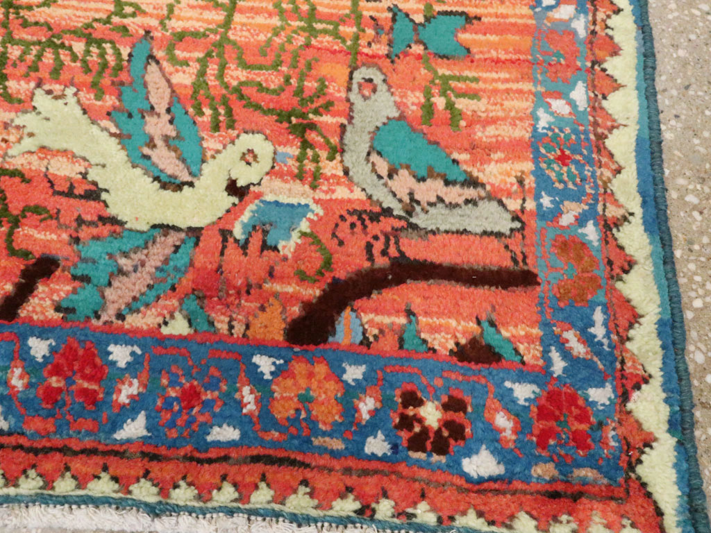 Vintage Persian Tabriz Pictorial Rug (Pair: 1 of 2), No.24198 - Gsblank