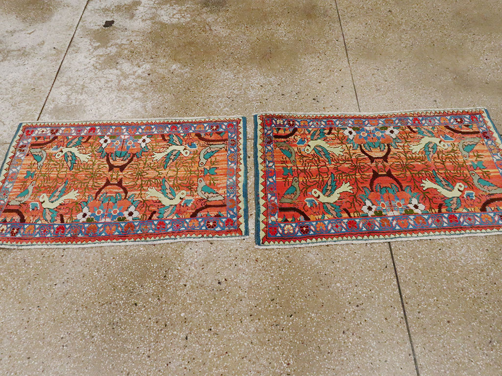 Vintage Persian Tabriz Pictorial Rug (Pair: 1 of 2), No.24198 - Gsblank