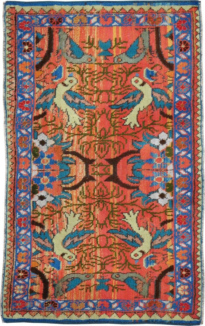 Vintage Persian Tabriz Pictorial Rug (Pair: 2 of 2), No.24199 - Gsblank