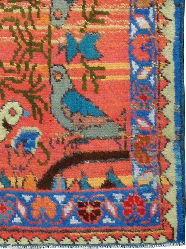 Vintage Persian Tabriz Pictorial Rug (Pair: 2 of 2), No.24199 - Gsblank