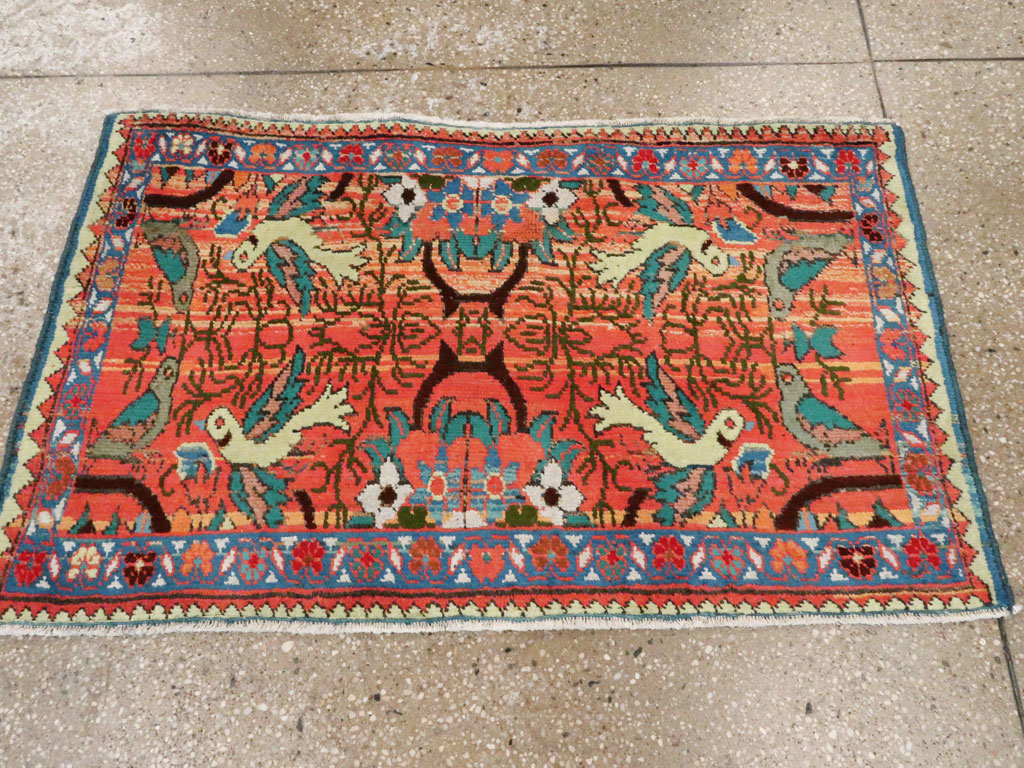 Vintage Persian Tabriz Pictorial Rug (Pair: 2 of 2), No.24199 - Gsblank