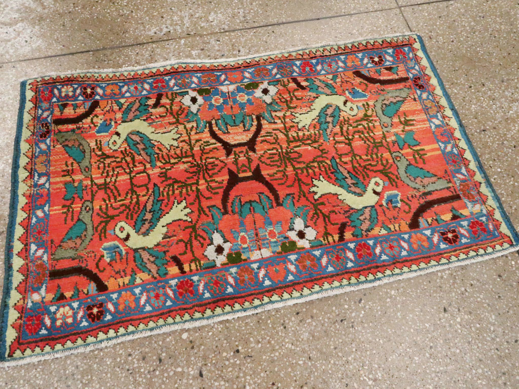 Vintage Persian Tabriz Pictorial Rug (Pair: 2 of 2), No.24199 - Gsblank