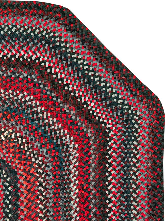 Vintage American Braid Rug, No.24209 - Gsblank