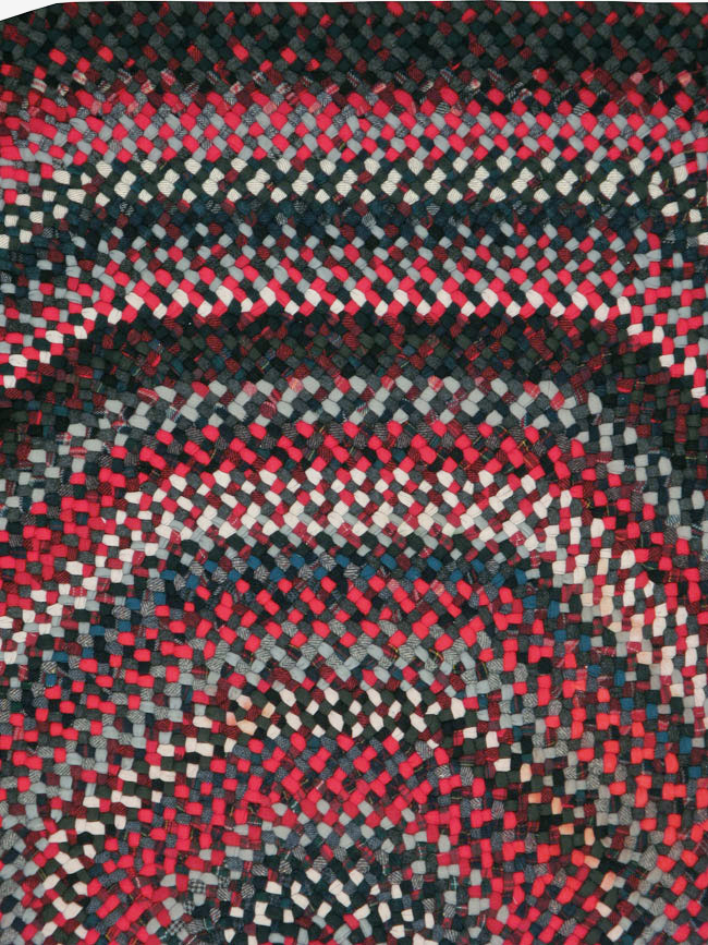 Vintage American Braid Rug, No.24209 - Gsblank