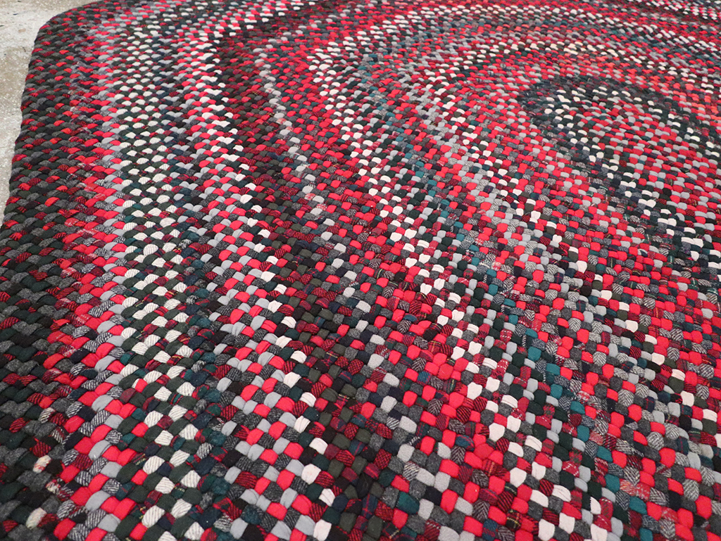 Vintage American Braid Rug, No.24209 - Gsblank
