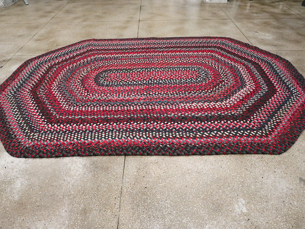 Vintage American Braid Rug, No.24209 - Gsblank