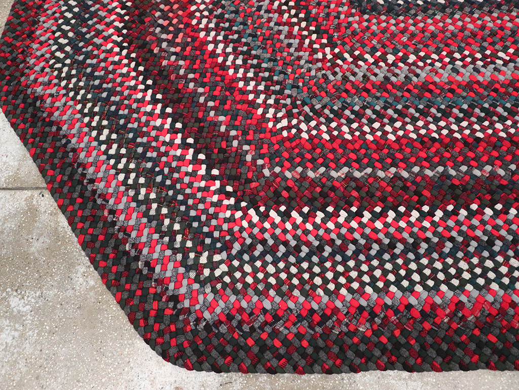 Vintage American Braid Rug, No.24209 - Gsblank