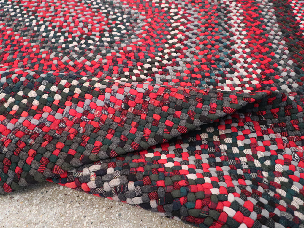 Vintage American Braid Rug, No.24209 - Gsblank