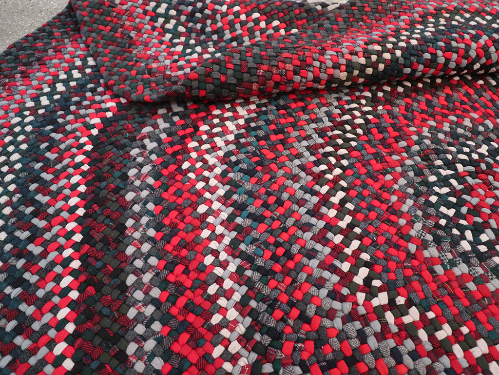 Vintage American Braid Rug, No.24209 - Gsblank