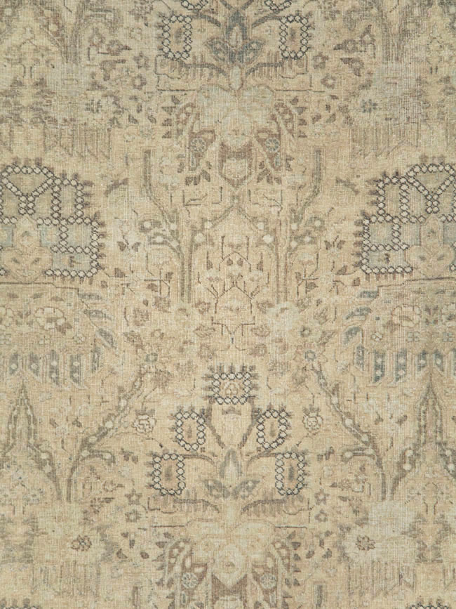 Vintage Persian Tabriz Accent Carpet, No.24210 - Gsblank