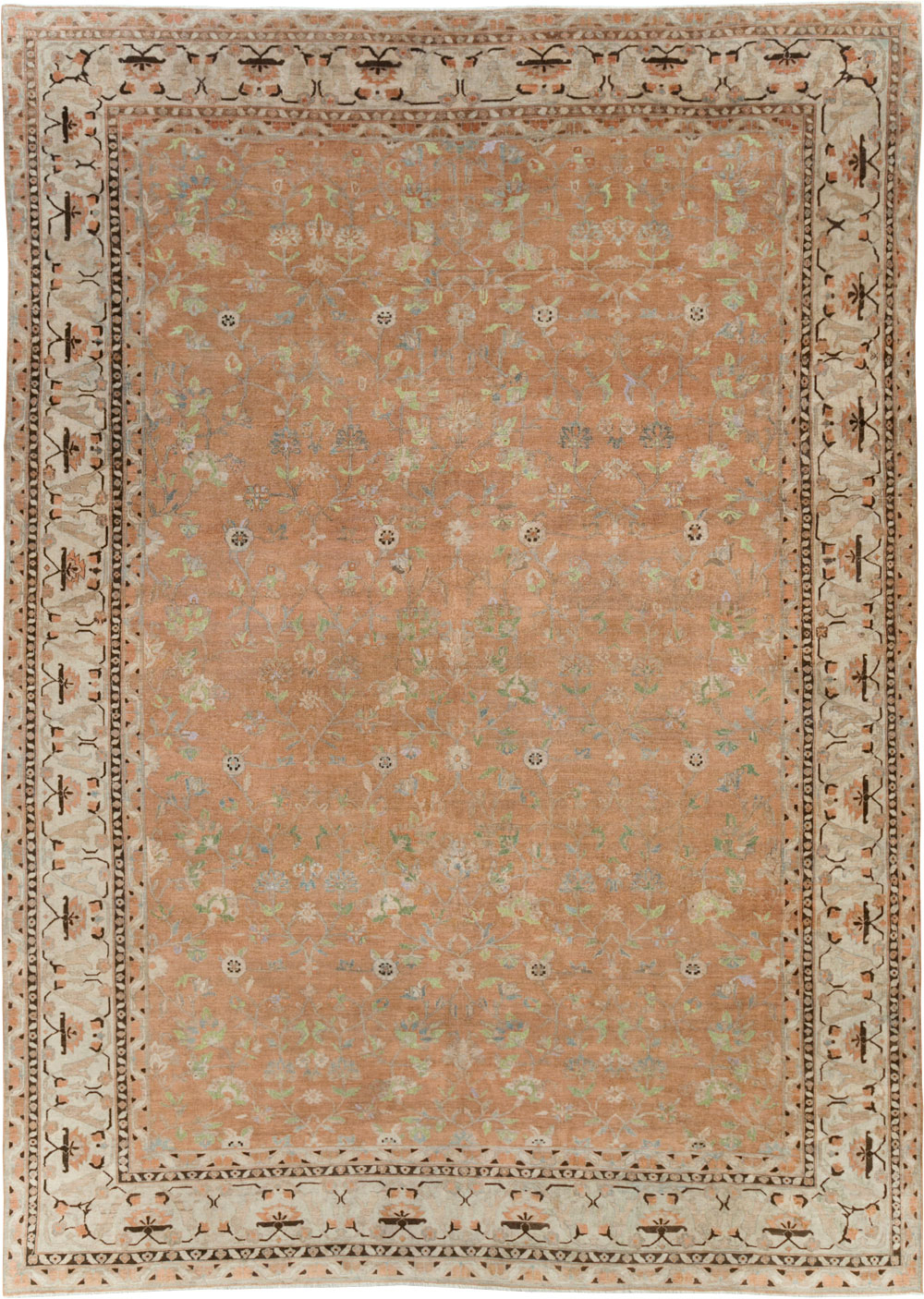 Vintage Persian Sarouk Carpet, No.24211 - Gsblank