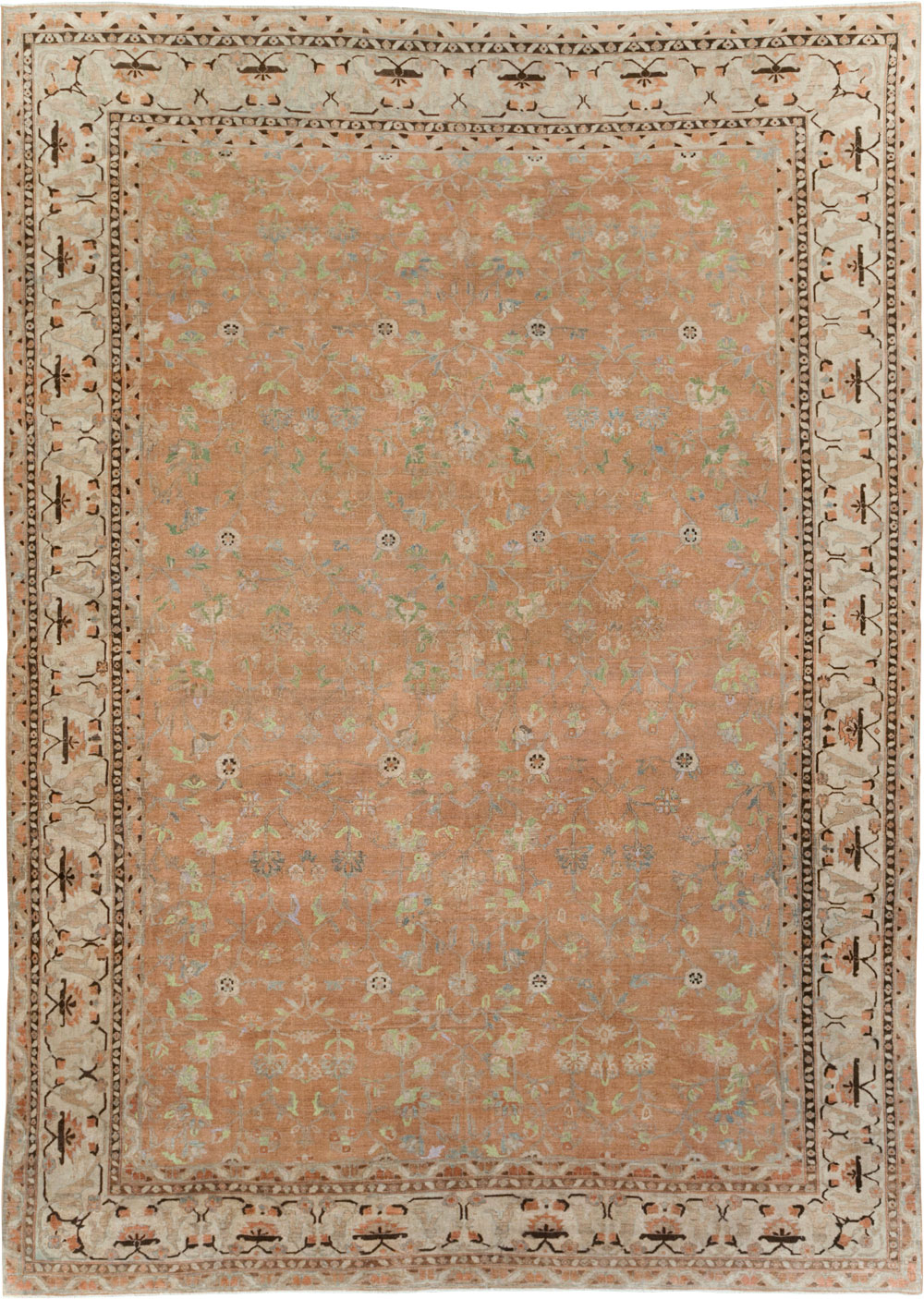Vintage Persian Sarouk Carpet, No.24211 - Gsblank