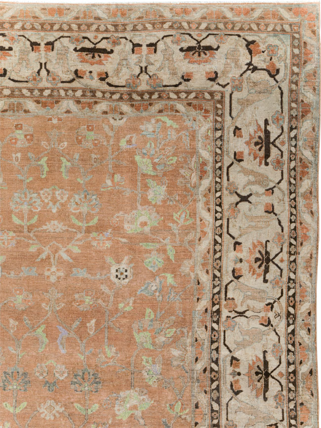 Vintage Persian Sarouk Carpet, No.24211 - Gsblank