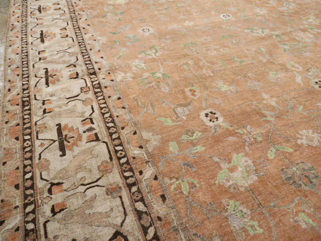 Vintage Persian Sarouk Carpet, No.24211 - Gsblank