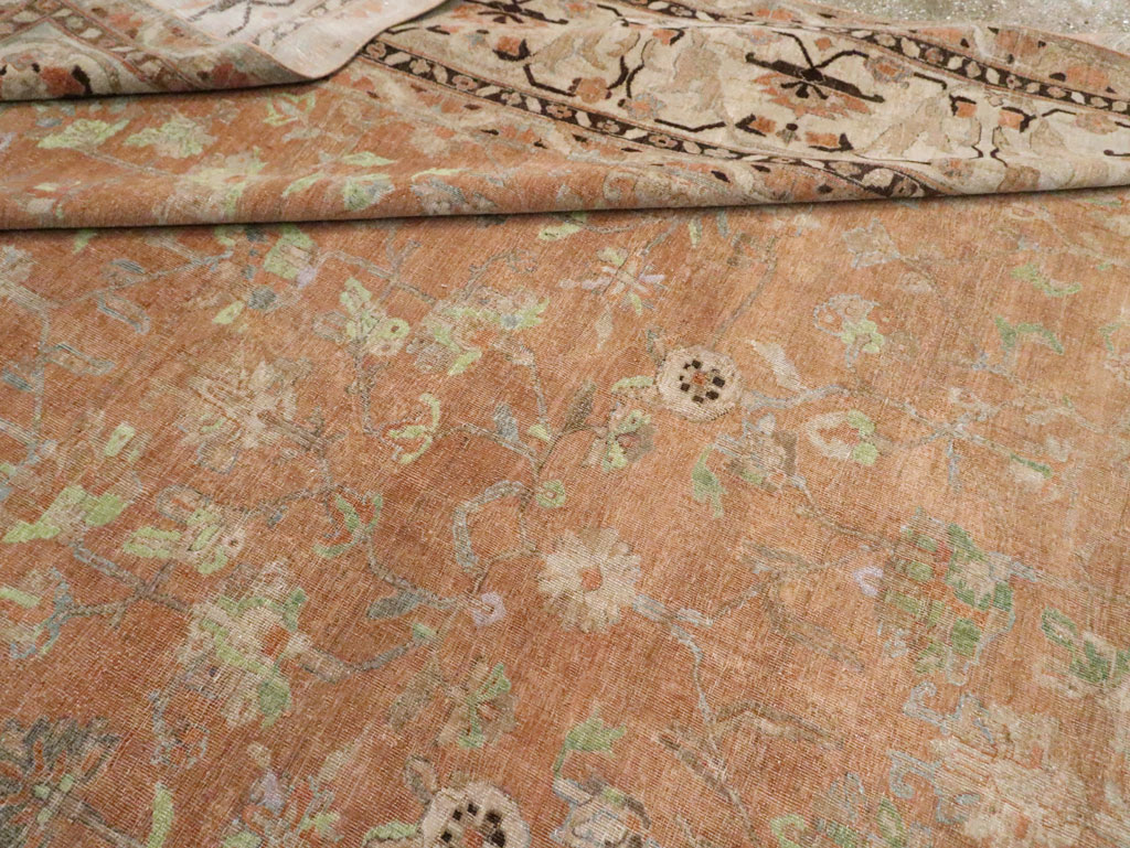 Vintage Persian Sarouk Carpet, No.24211 - Gsblank