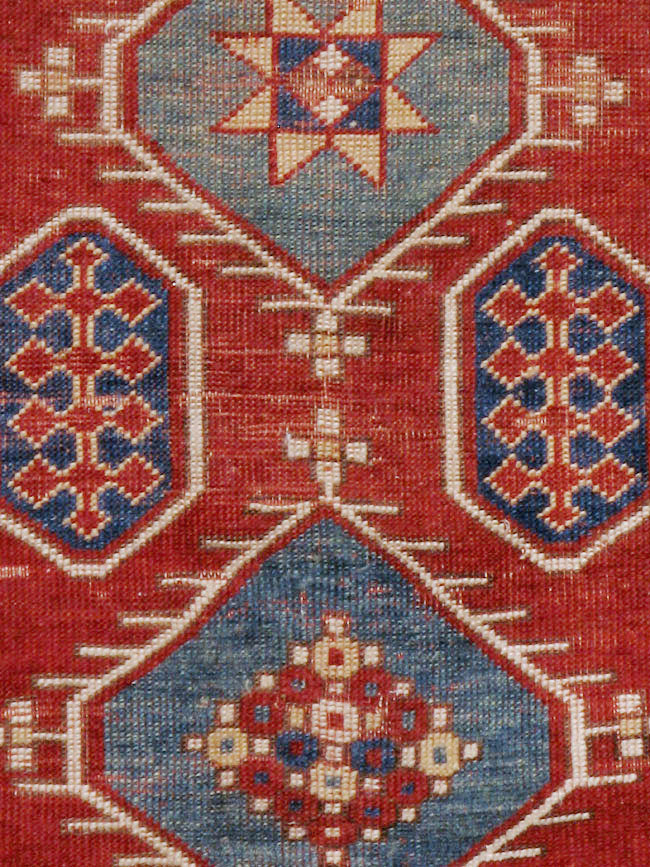 Antique Caucasian Kazak Rug, No.24221 - Gsblank