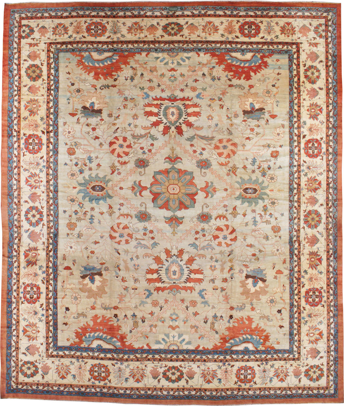 Modern Persian Sultanabad Oversize Carpet, No.24225 - Gsblank