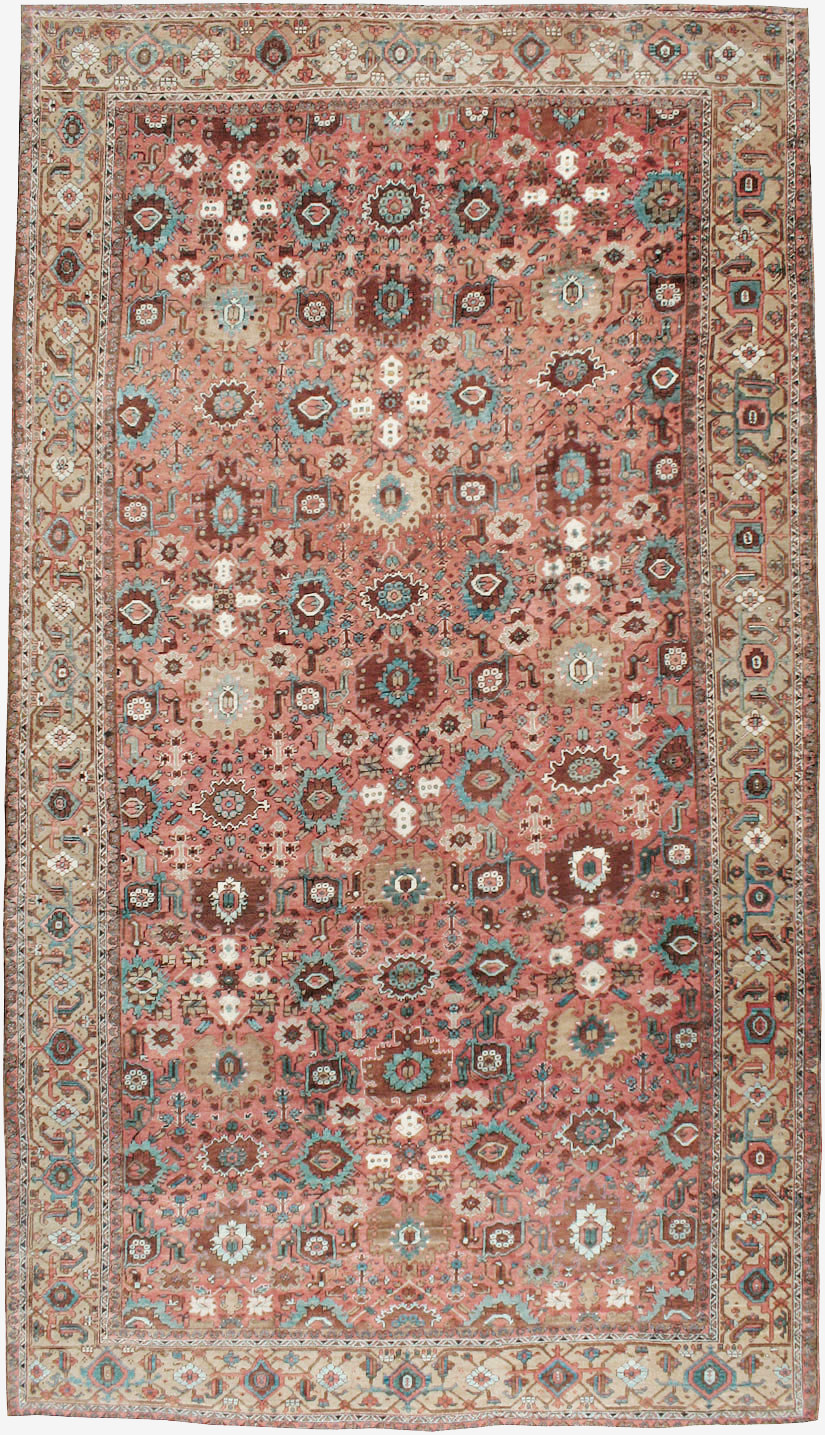 Antique Persian Heriz Carpet, No.24229 - Gsblank