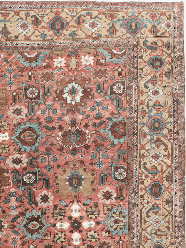 Antique Persian Heriz Carpet, No.24229 - Gsblank