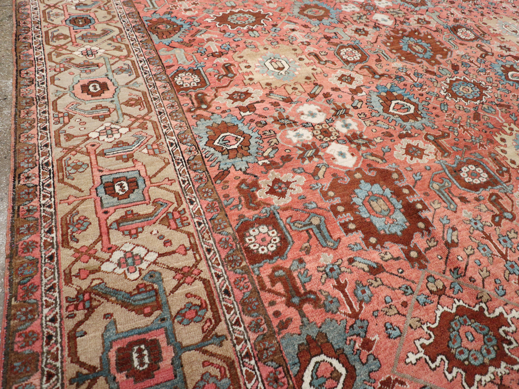 Antique Persian Heriz Carpet, No.24229 - Gsblank