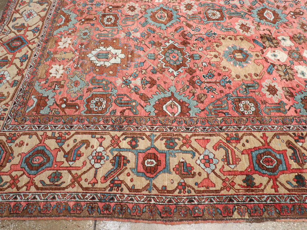 Antique Persian Heriz Carpet, No.24229 - Gsblank