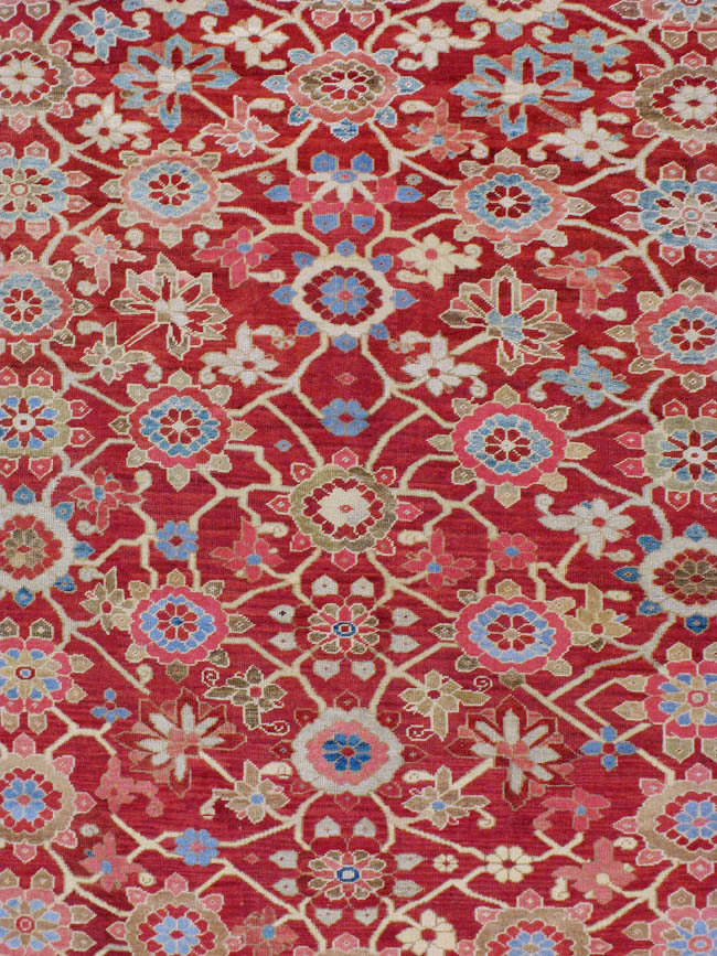 Antique Persian Heriz Large Oversize Carpet, No.24230 - Gsblank