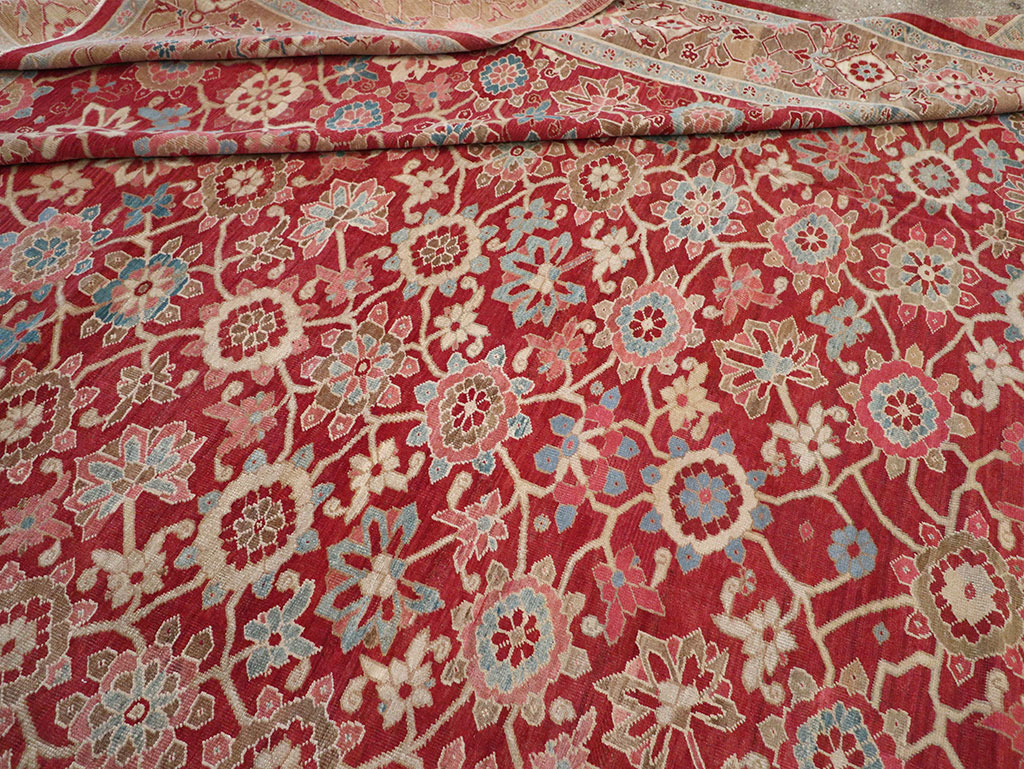 Antique Persian Heriz Large Oversize Carpet, No.24230 - Gsblank