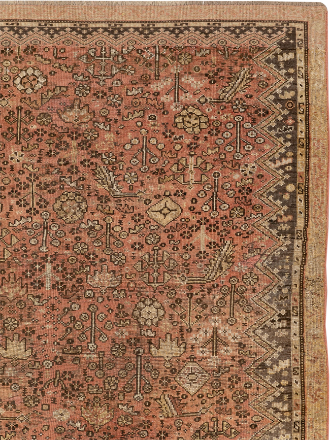 Antique Persian Kurdish Accent Rug, No.24236 - Gsblank