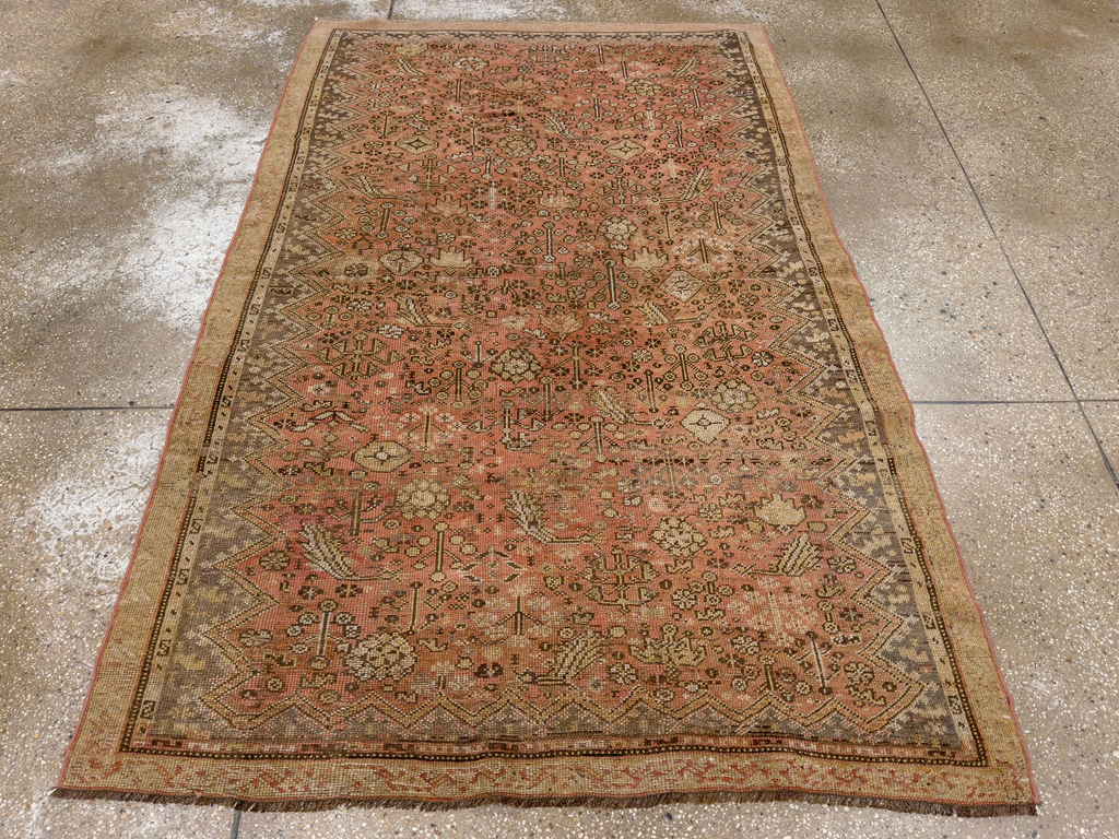 Antique Persian Kurdish Accent Rug, No.24236 - Gsblank