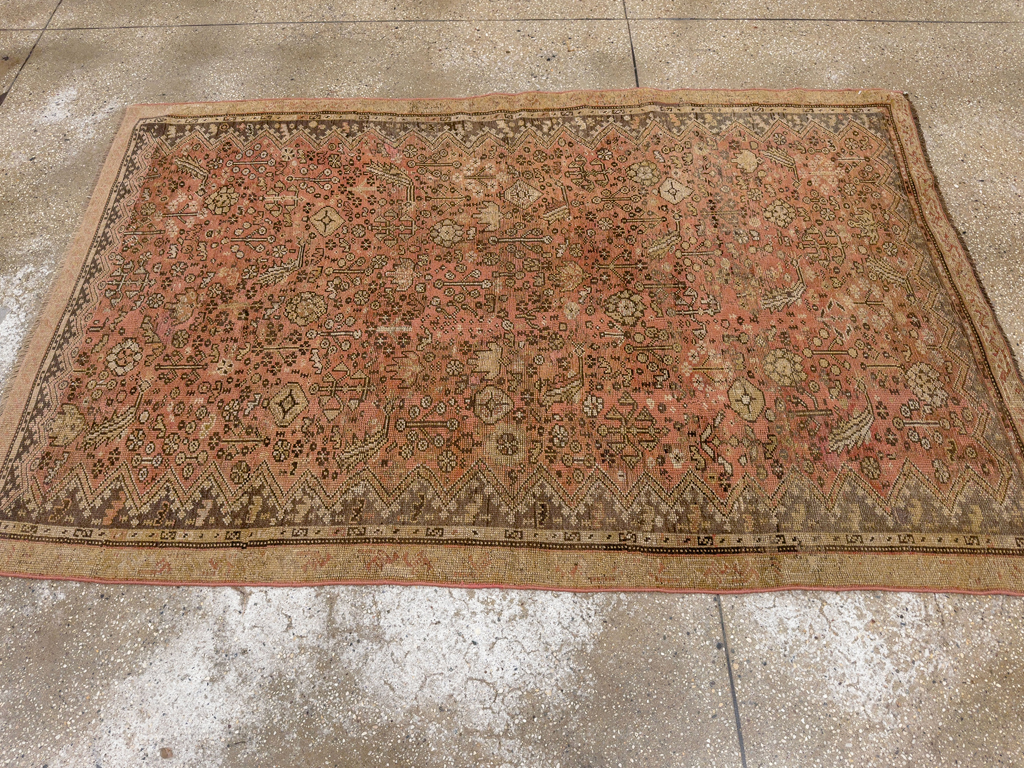 Antique Persian Kurdish Accent Rug, No.24236 - Gsblank