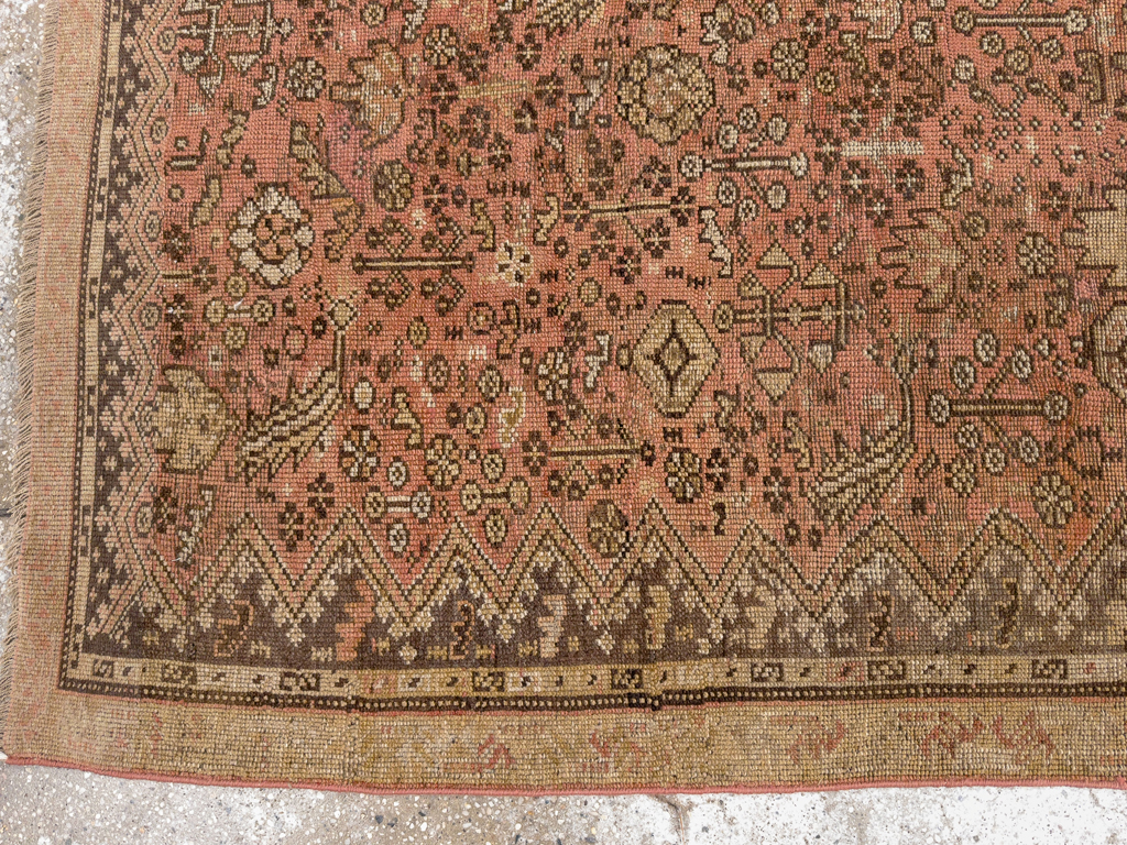 Antique Persian Kurdish Accent Rug, No.24236 - Gsblank